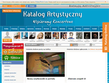Tablet Screenshot of katalogartystyczny.pl